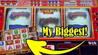 My Biggest Buffalo Revolution Slot Jackpot plus a Fun Run on High Limit Pinball!