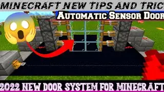 How to make Automatic Sensor Door for Minecraft🔥|| कैसे बनाएं Automatic Sensor Door🤔