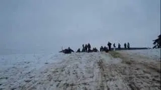 Sledging Powick, Worcester, January 2013 (All together or not)
