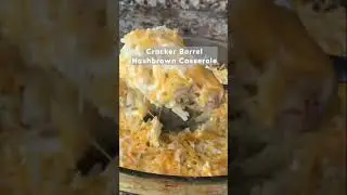 Cracker Barrel Hashbrown Casserole Recipe | How to Make Casserole Tutorial #cookingtutorial #cheesy