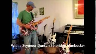 EVH Frankenstein replica: Dimarzio vs Seymour Duncan pickup