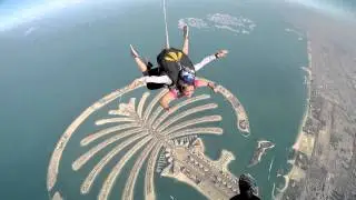 Amira Abidi first jump Skydive Dubai