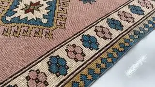 handmade rug, vintage rug, turkish area rug, bedroom rug, oriental rug, 3.1 x 4.8 ft, VT 3604