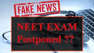 NEET Exam Cancelled 2020 ?? || Fake News As Issued by NTA in Public Notice || MBBS Admission 2020
