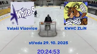 ZAMHL 25/26 | Základní část | Středa 29. 10. 2025 | Valaši Vizovice - KWHC Zlín