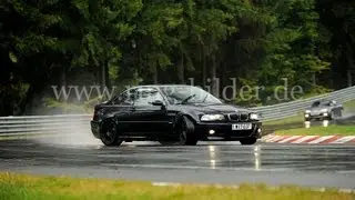 Nurburgring Nordschleife E46 M3 sideways/drifting BTG 10:22