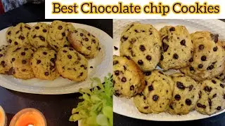 Best Chocolate chip Cookie Recipe | Crispy Outside Soft and Chewy Inside | Recipe by Rida