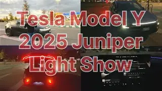 Tesla Model Y 2025 Juniper Light Show #Tesla Exterior Lights #Tesla Dancing Lights 