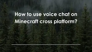 How to use voice chat on Minecraft cross platform?