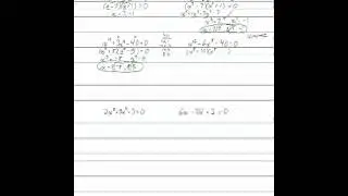Higher Degree Equations