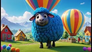 Baa Baa Blue Sheep&rsquo;s Balloon Ride | Fun Sheep Adventure Song for Kids | Sing Along Nursery Rhyme