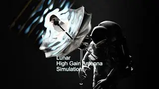 Lunar High Gain Antenna Simulation