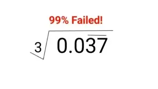 Кубический корень из 0,03737.... 99% ошибок! Быстрый способ преобразования периодических десятичн...