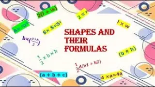 Shapes and their formulas