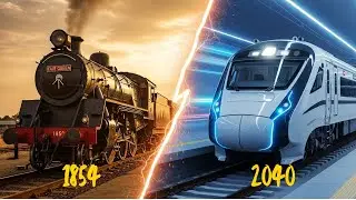 🚅 Indian Train Evolution 1854&ndash;2040 | From Manual Railways to Futuristic INDIAN MAGLEV!