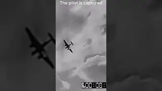 Pilot bails out seconds before plane crash - North Africa 1941 WWII footage