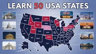 50 States Adventure 🗺️ Poem & Song for Kids | Learn America&rsquo;s States