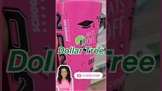 Pink Dollar Tree Finds 🎓🥤💖 | 2024 Graduation Cup | Asha Washington #graduation #2024 #dollartree
