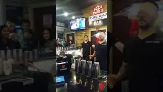 Bartender at the Fuel Bar Magic Mixer