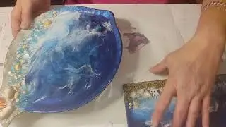 #45 part 3 resin,  finished  test substrate with LeRez pigments .