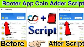 💥 Rooter App Coin Adder Script || Rooter App Refer Script || Instant Redeem New Earning App 2022 ||