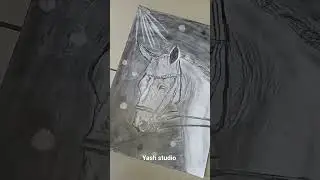#trending horse  pencil  sketch #shortvideo #viral
