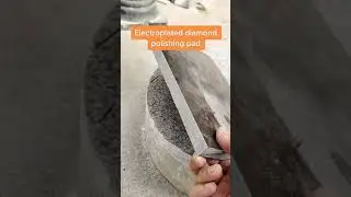 Electroplated diamond polishing pad