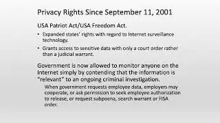 Employment Law   Chapter 14   Employee Privacy   Part 6 with Audio