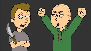 Classic Caillou Makes A Wig Out Of Boris Hair!