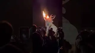 Giant Bonfire at The Maker Camp