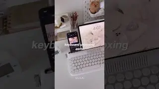 Aesthetic keyboard unboxing asmr | yunzii actto keyboard | retro white keyboard #aestheticunboxing