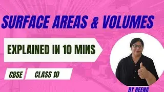 Surface Areas and Volumes Class 10 Maths |CBSE Explained in 10Mins #exam #class10 #education #maths