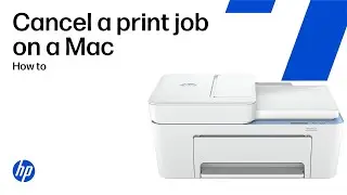 Stop or cancel a print job in macOS for HP printers