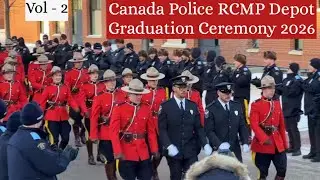 Церемония выпуска из учебного центра Королевской канадской конной полиции (RCMP) в 2026 году.