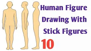 Human Figure Drawing With Stick Figures 10 | Easy Human Figure Drawing | Free Online Drawing Course