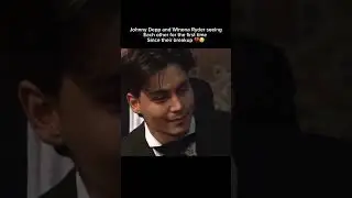 Johnny Depp and Winona Ryder seeing each other for the first time since their breakup 💔😥#sad #90s