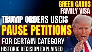 TRUMP Orders New VISA BAN for Certain Category&mdash;Green Card Holders & Visa Holders Travel Rules 2026