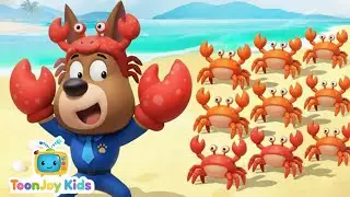 Sheriff Crab! 🦀 | WaterCity Mystery Song 🌊 | 3D Kids Adventure Rhyme | ToonJoy Kids
