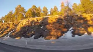 Scenic View in Winter along Highway 89 South to Flagstaff