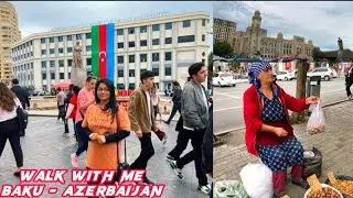 Walking tour| Baku city | Azerbaijan 🇦🇿 |fizza Salah