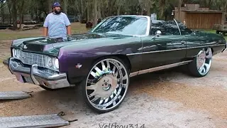 Veltboy314 - 1973 Vert Donk On 30's - Linny J's 2K17 MLK Car Show, St. Pete, FL