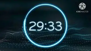 Countdown Timer 30 minutes ( v 293 ) circle timer with sound effects and voice HD 4k! HIT