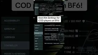 The BEST AIM SETTINGS on Battlefield 6! #battlefield6 #battlefield