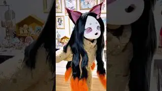 Such long, flowing hair. #furry #therian #furries #shortsfeed #shorts #cosplay #trending #fursuit