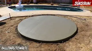 How to Pour a Perfect Concrete Circle Slab for a Fire-pit
