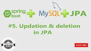 5  Updation and Deletion in user entity in JPA in Hindi