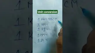 Basic knowledge || unit conversion || #shorts #shorts video
