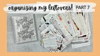 ORGANIZING MY STICKER KIT LEFTOVERS & SHOP SAMPLERS! | part 7 | tattooed teacher plans