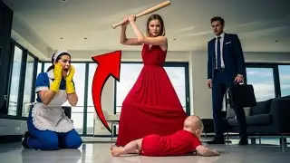 La EMPLEADA Suplicó Que Pararan… Pero La Novia del MILLONARIO Cruzó un Límite con el BEBÉ