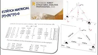 ARMADURAS ESTÁTICA (METODO MATRICIAL  O MATRIZ ESTÁTICA)